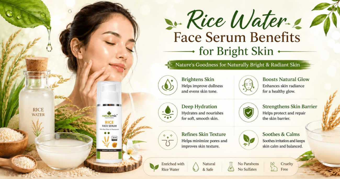 Rice Water Face Serum Benefits for Bright Skin